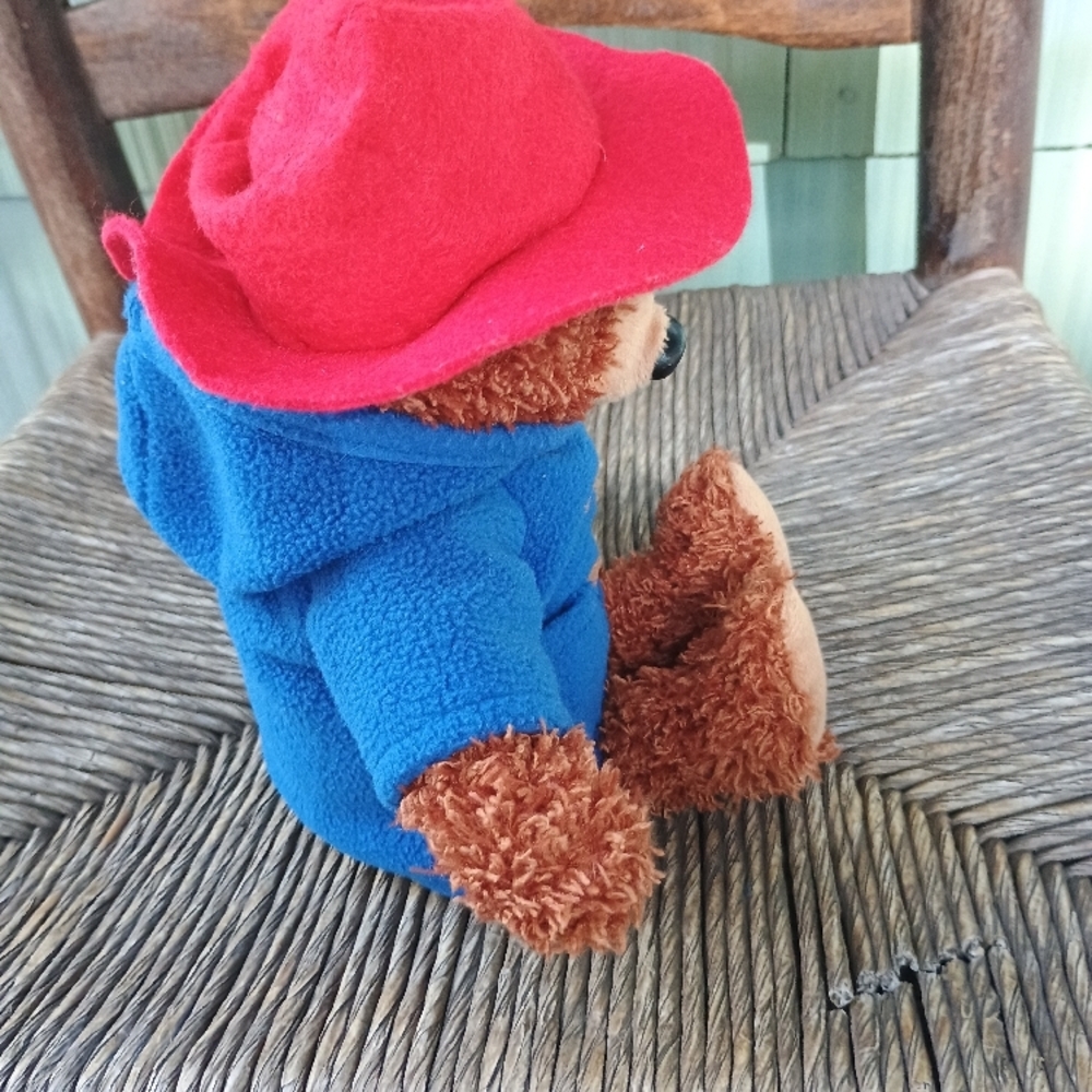 Tottoy Paddington Teddy Bear 10" Plush Stuffed Animal with Blue Coat Red Hat - Picture 6 of 15